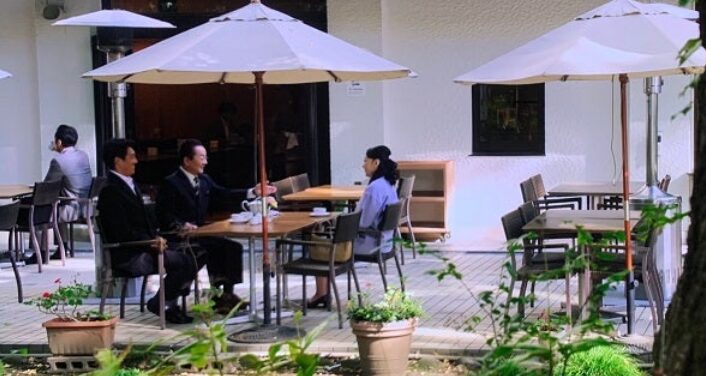 テレビ朝日系列「相棒」の撮影に使われた松本楼。